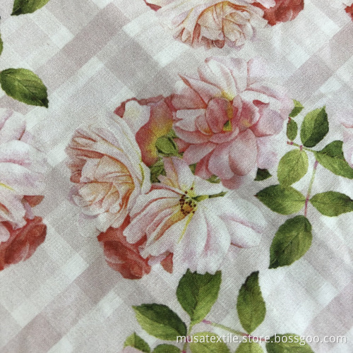Organic Woven 100% Cotton Rugs Poplin Fabric